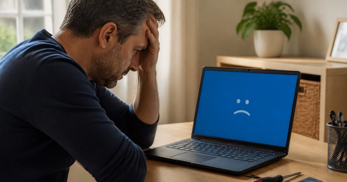 Pantalla azul de la muerte BSOD en Windows – reparación técnico informático Oleiros