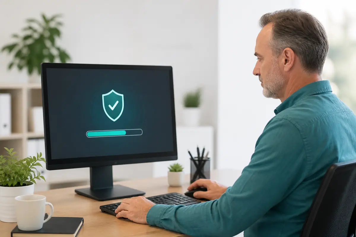 Proceso profesional de limpieza y protección frente a malware